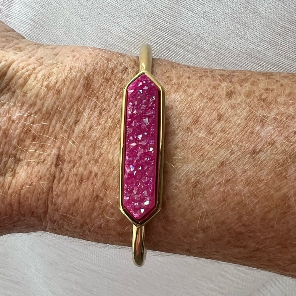 Kinsley Armelle Pink Quartz Bangle